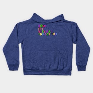 GROOVY FUNNY MOTIVATION TEST DAY Kids Hoodie